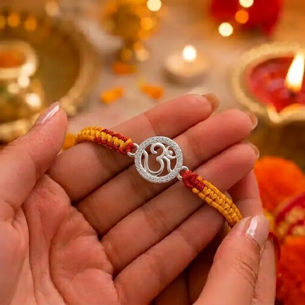 Marvel Silver 925 Sterling Silver Om Rakhi