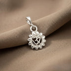 Silver Om Sunflower Spiritual Pendant Only – Marvel Silver