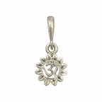 Silver Om Sunflower Spiritual Pendant Only – Marvel Silver