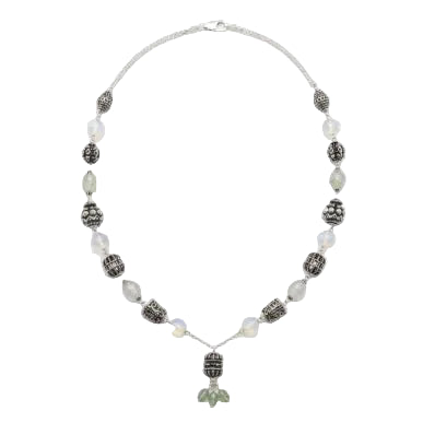 Marvel Silver Oxidized Necklace
