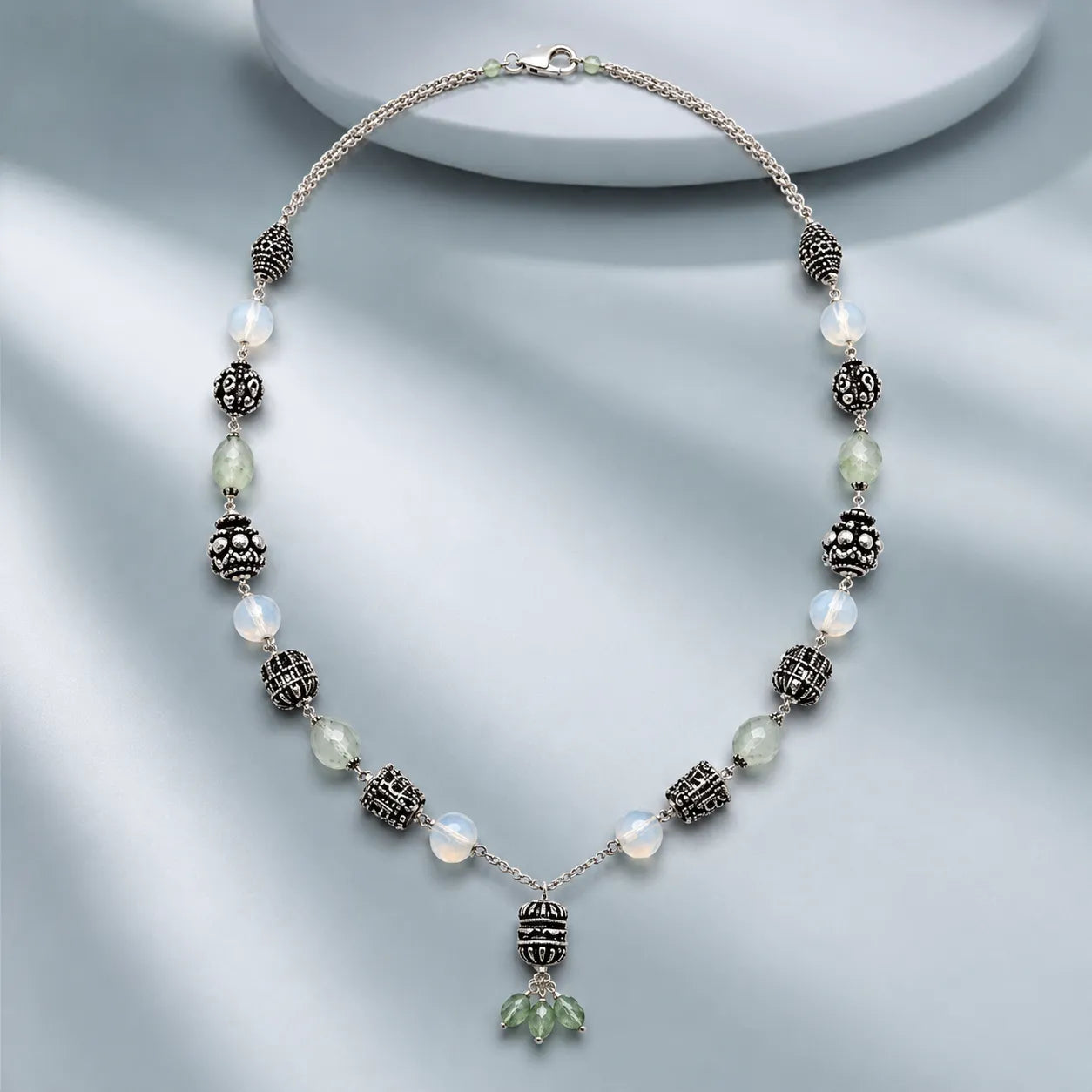 Marvel Silver Oxidized Necklace