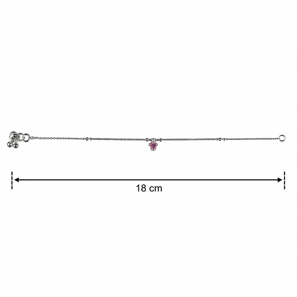 Marvel Silver Pink Butterfly Baby Payal