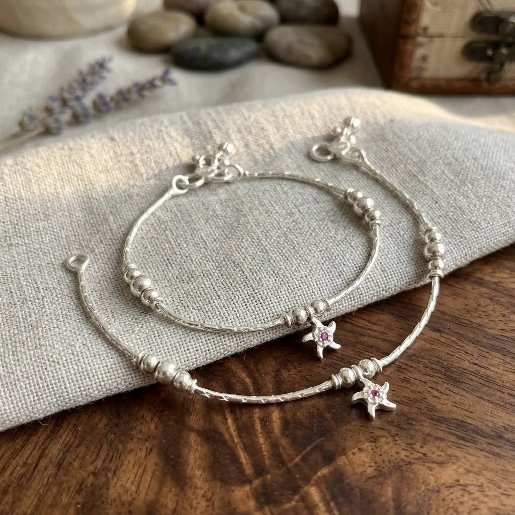 Marvel Silver Starfish Baby Payal