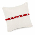 Marvel Silver red thread rakhi for brother with polished silver-tone round bead detailing