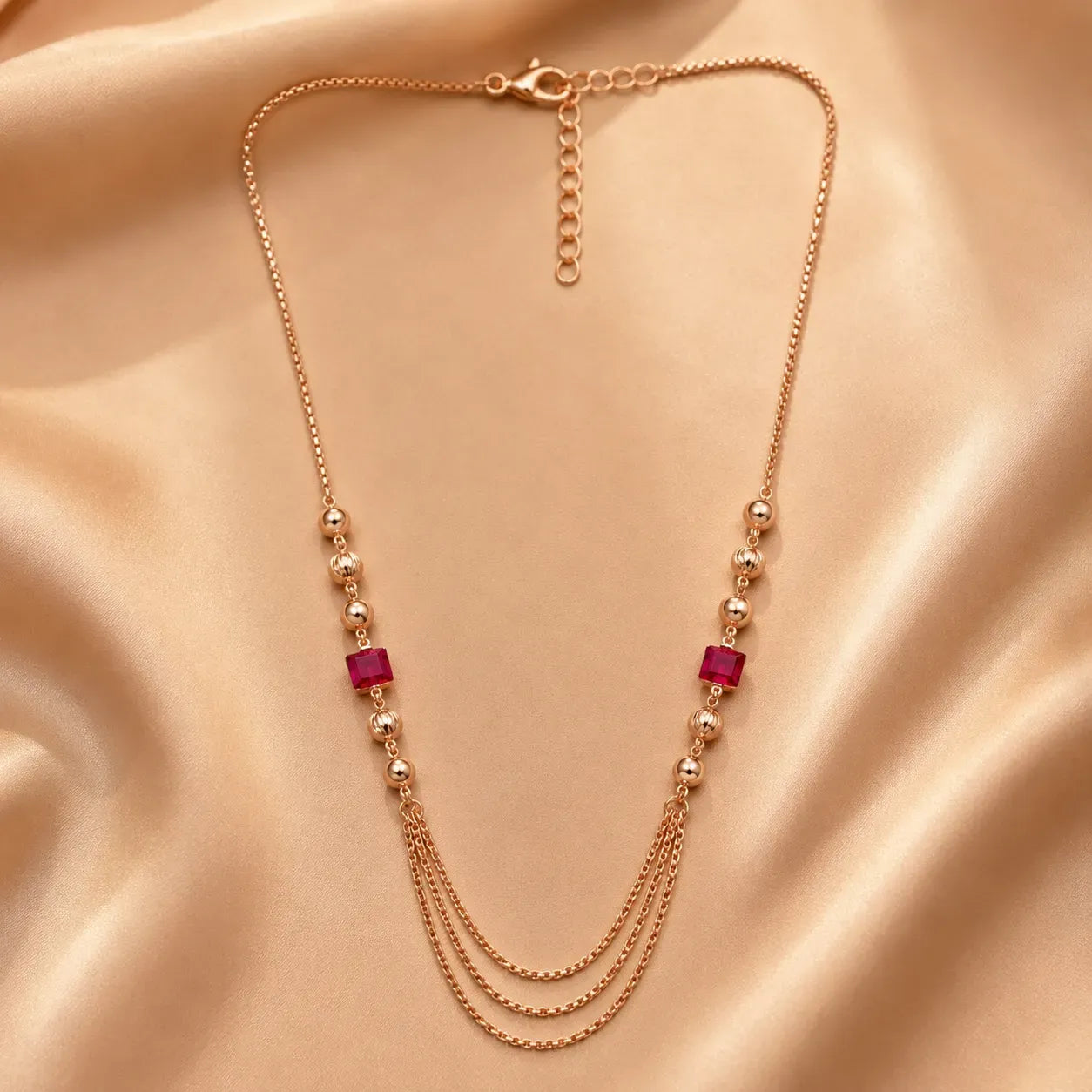 Marvel Silver Layered Necklace