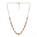 Marvel Silver Pink Bead Necklace