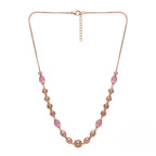 Marvel Silver Pink Bead Necklace