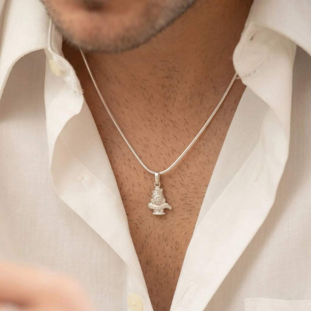 Silver Shiv Shivling Mahadev Pendant Only – Marvel Silver