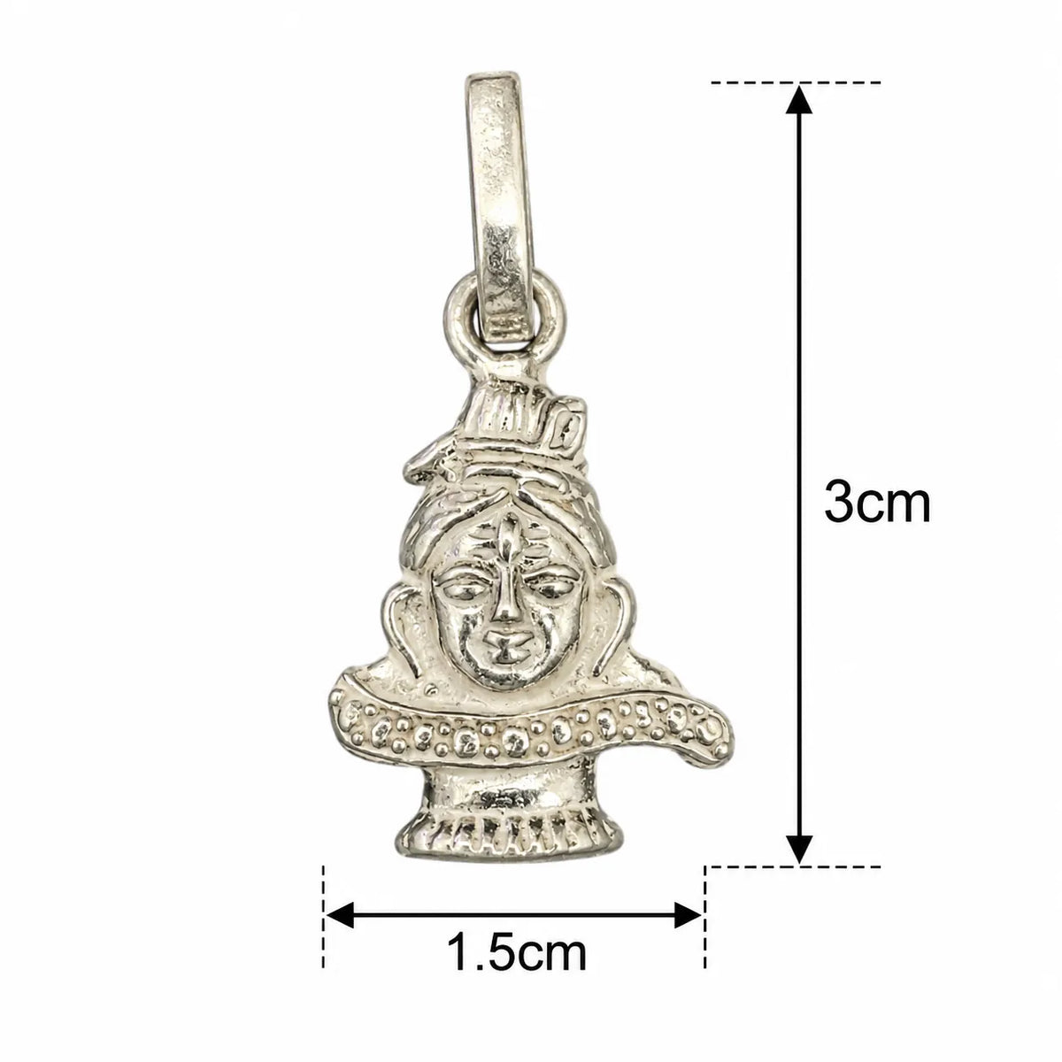 Silver Shiv Shivling Mahadev Pendant Only – Marvel Silver