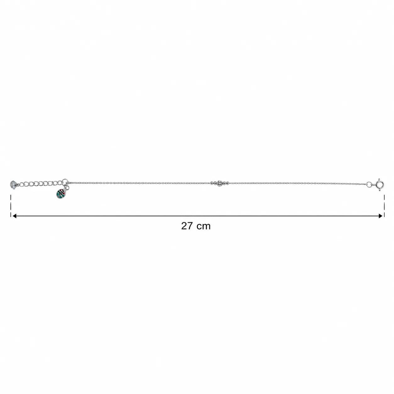 Marvel Silver Adjustable Baby Anklet