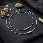 Marvel Silver Adjustable Baby Anklet