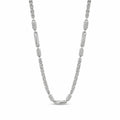 Marvel Silver textured silver link chain for men with interlocked connector design