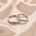 Silver True Love Couple Rings for Him and Her with Stone Detail – Marvel Silver