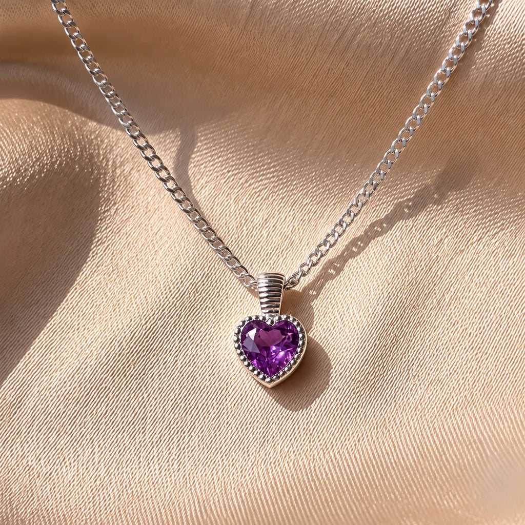 Silver Heart Chain Pendant