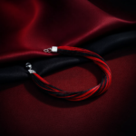 Red & Black Power Thread Bracelet