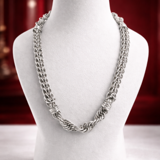 Royal Weave Silver Chain