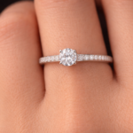Classic Solitaire Silver Ring – 925 Sterling Silver