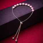 Pink Evil Eye Slider Bracelet