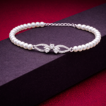 Pearl Bow Charm Bracelet