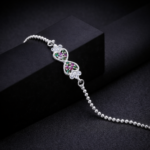 Floral Heart Bead Bracelet