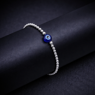 Single Evil Eye Bead Bracelet