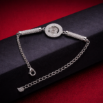 Round Crystal Medallion Bracelet