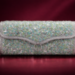 Mint Blossom Heritage Clutch