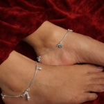 Minimal Dual Stone Charm Bridal Statement Payal