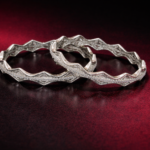 Zahara Chevron Sculpt Bangles