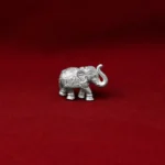 Mini Royal Elephant Silver Idol