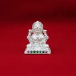 Mini Goddess Lakshmi Silver Idol with Stone Base
