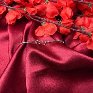 Minimal Heart Infinity Bracelet