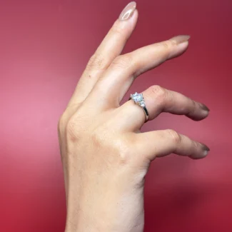 Trinity Spark Three-Stone Ring