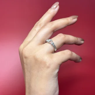 Infinity Twist Accent Ring