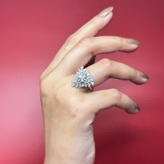 Royal Cluster Bridal Ring