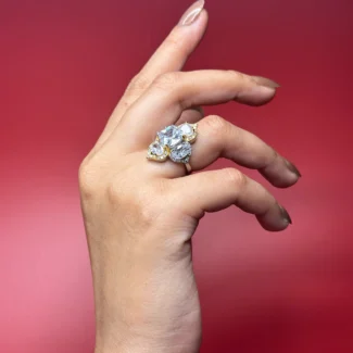 Luxury Multi-Stone Cluster Ring