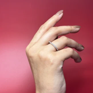 Classic Slim Pavé Band