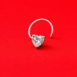 Heart Crystal Nose Pin