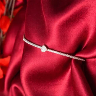 Heart Charm Spark Chain Bracelet