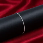 Slim Curb Silver Bracelet