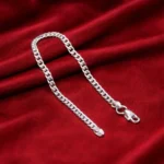 Classic Curb Silver Bracelet