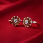 Ruby Bloom Floral Toe Ring