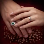 Emerald Bloom Adjustable Ring