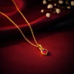 Ruby Heart Love Pendant