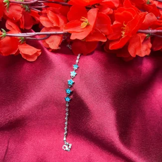 SkyCharm Evil Eye Star Silver Bracelet