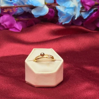 Celeste Pearl Silver Ring