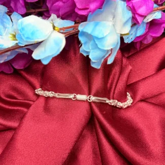 Classic Rod Link Silver Bracelet