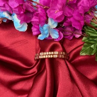 Rose Gold Pink Crystal Bangles