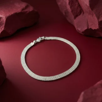 Classic Mesh Silver Bracelet for Men
